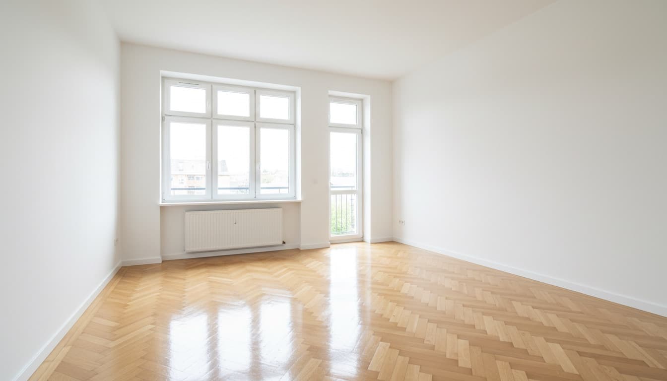 Logement vide impeccable, prêt pour l'état des lieux